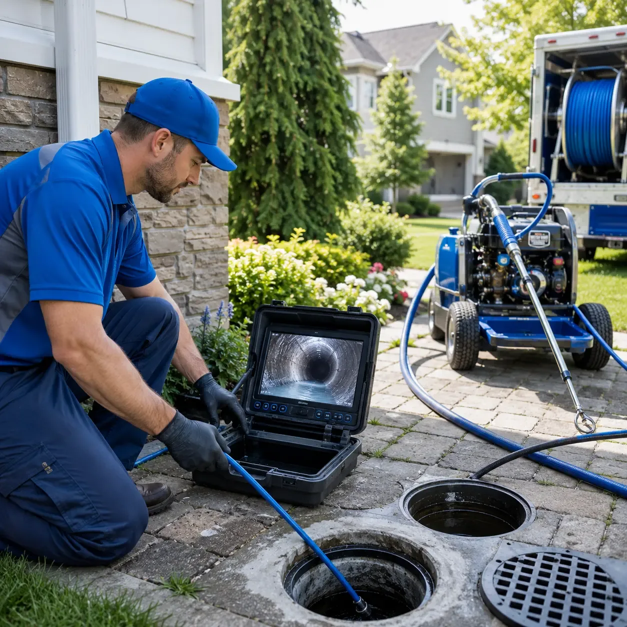 Outdoor drain cleaning professionals serving Sheridan, TX
